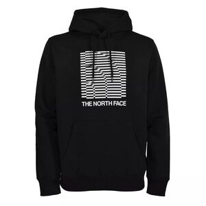 The North Face Optical Faze Pullover Black White Hoodie Men's Size M